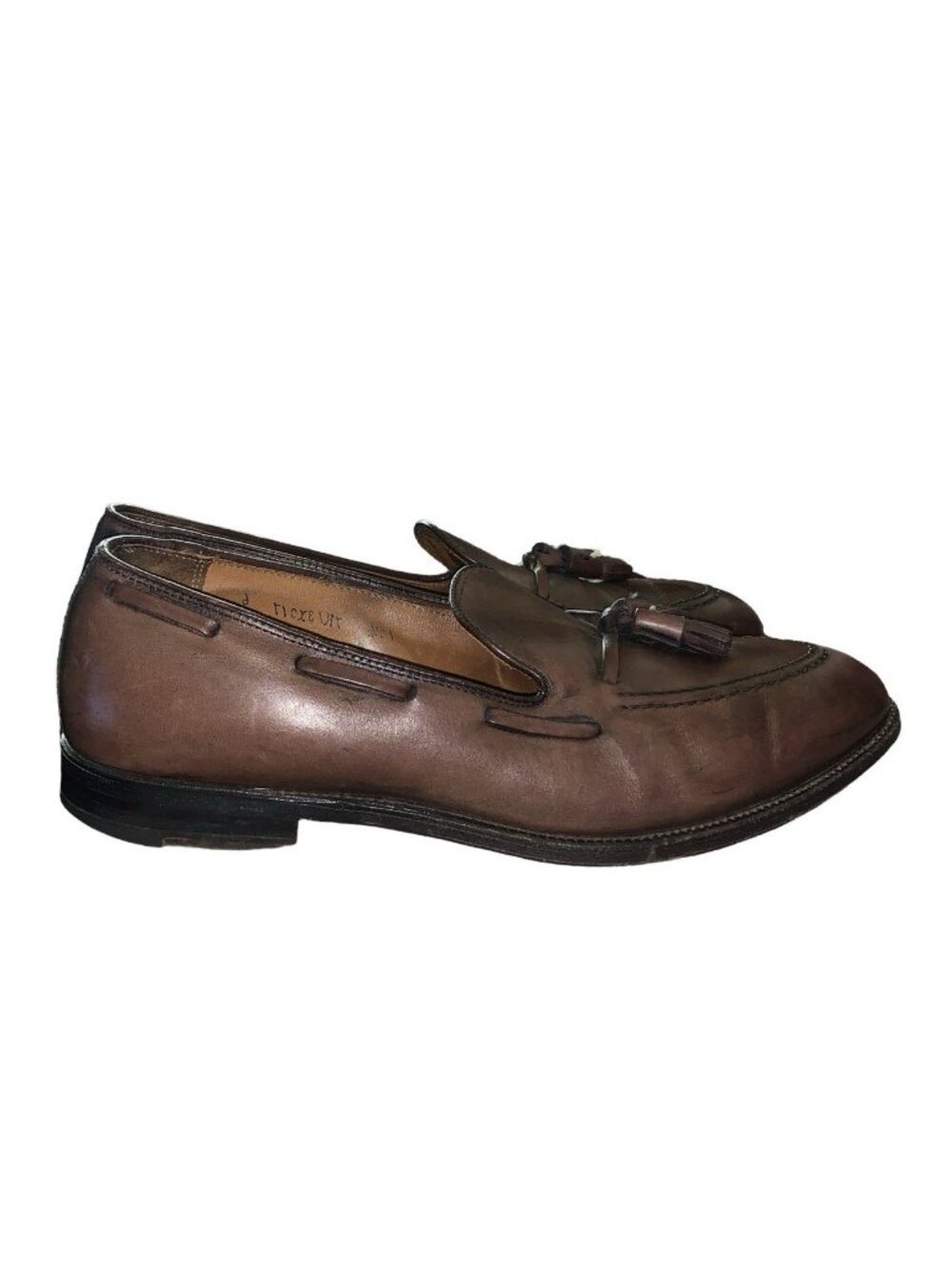 Alden Mens Tassel Shoes Model 561 10 1/2 A/C genuine full-grain Aniline Calfskin